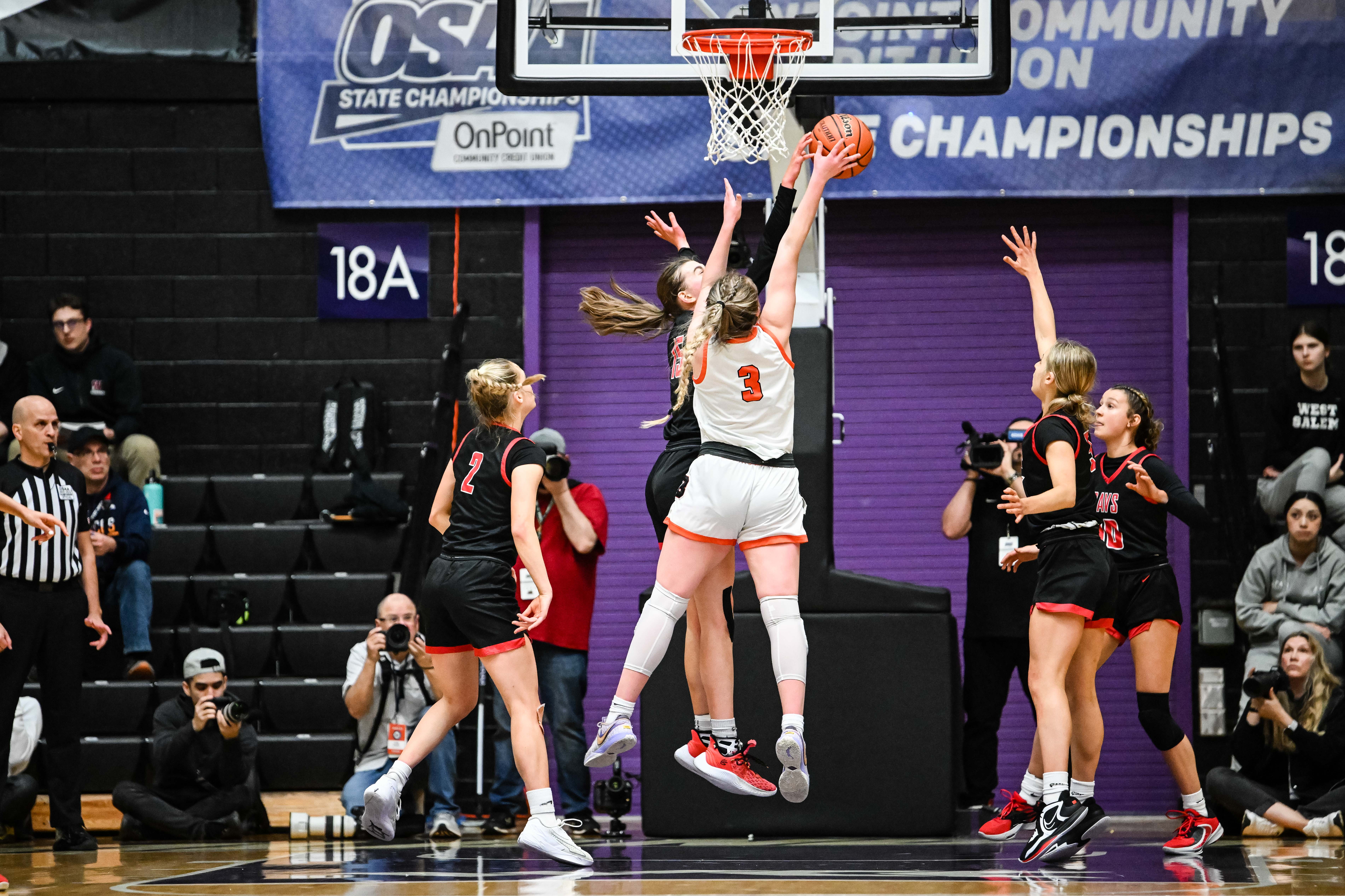 Clackamas Beaverton 6A Oregon girls basketball quarterfinal Naji Saker 1 -40